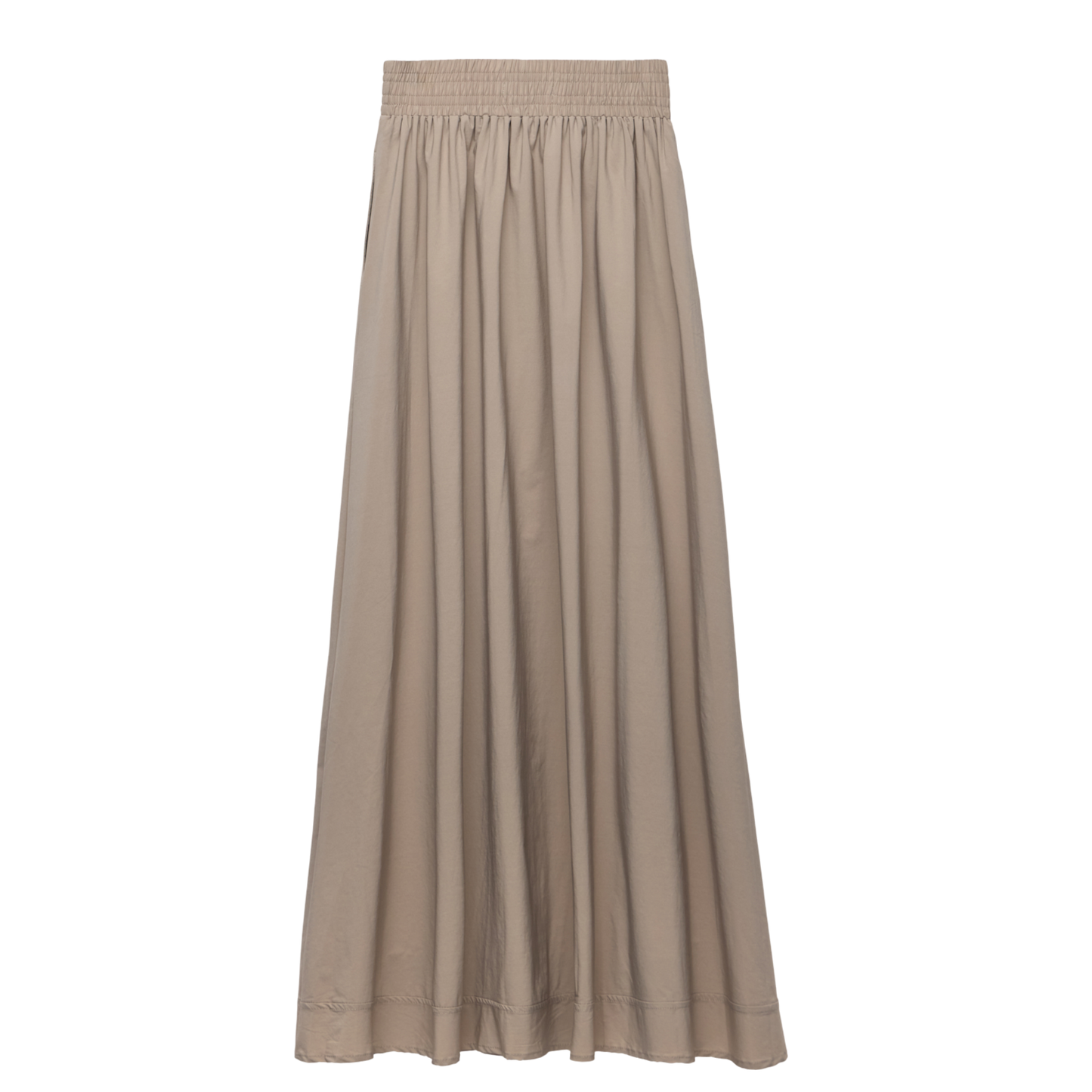 Flowy Maxi Skirt with Elastic Waist and Pockets