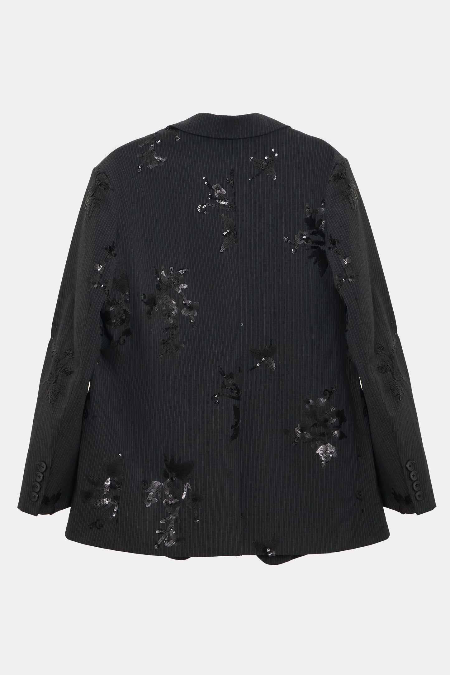 Premium Embellished Pinstripe Blazer