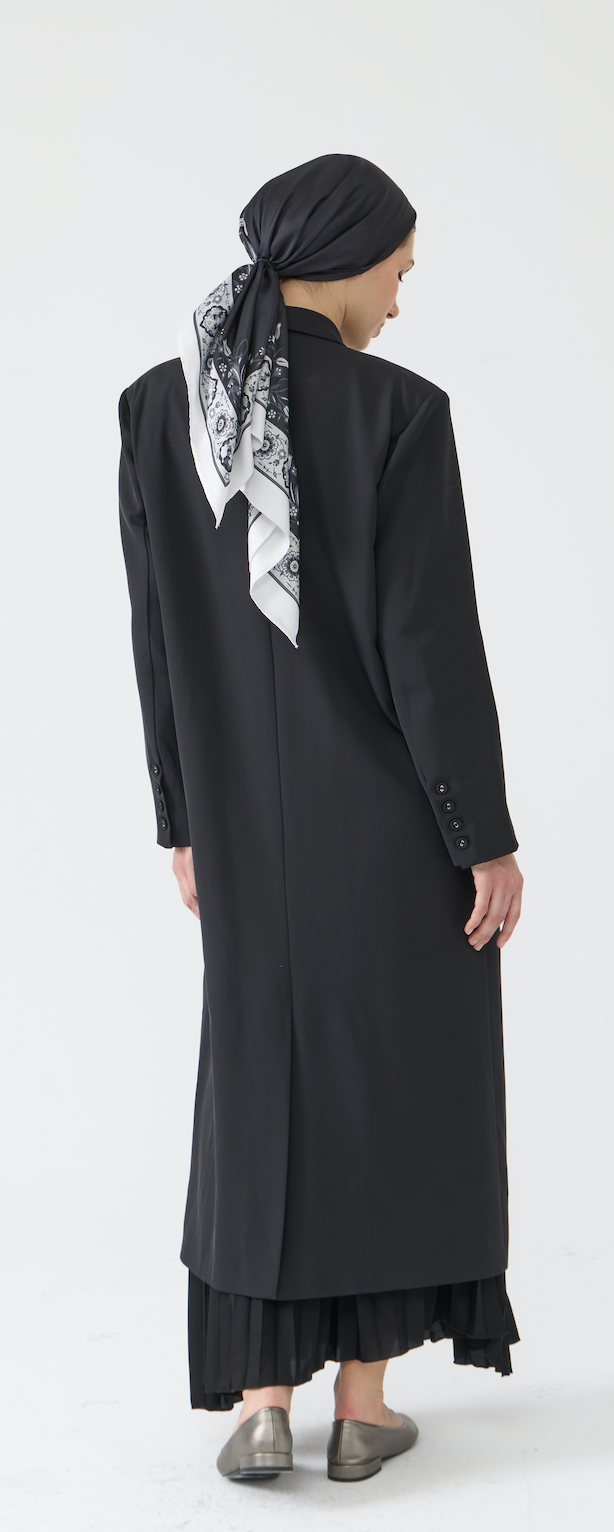 Classic Black Longline Blazer