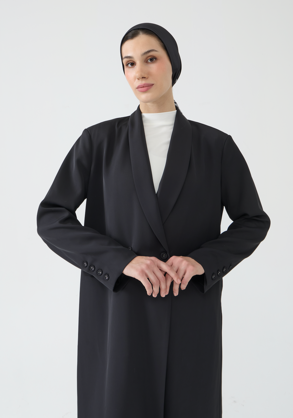 Classic Black Longline Blazer
