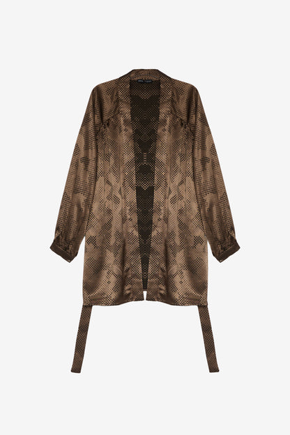 Bronze kimono-style jacket Co-Ord Set