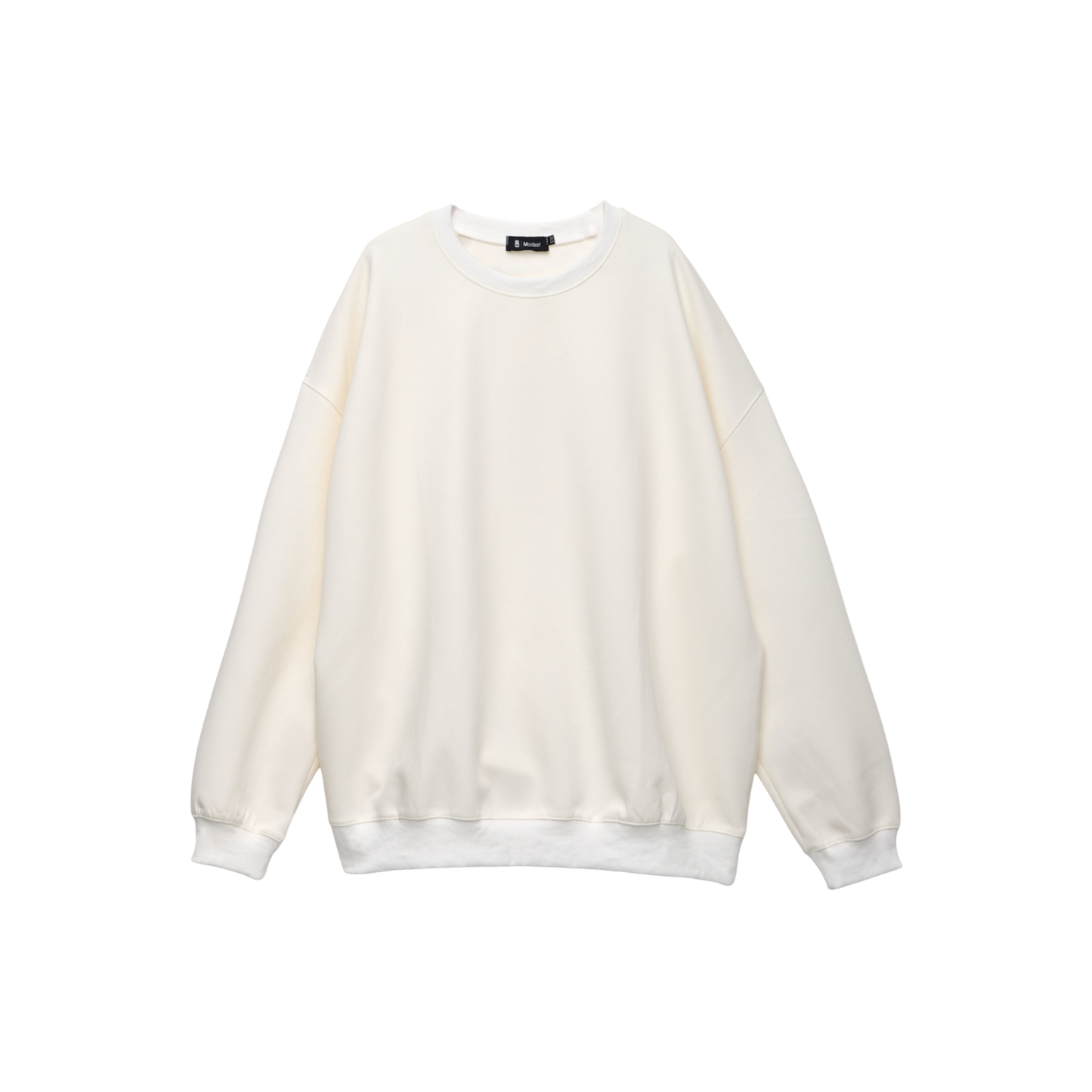 Oversized White Premium Scuba Modest Co-Ord With Skirt