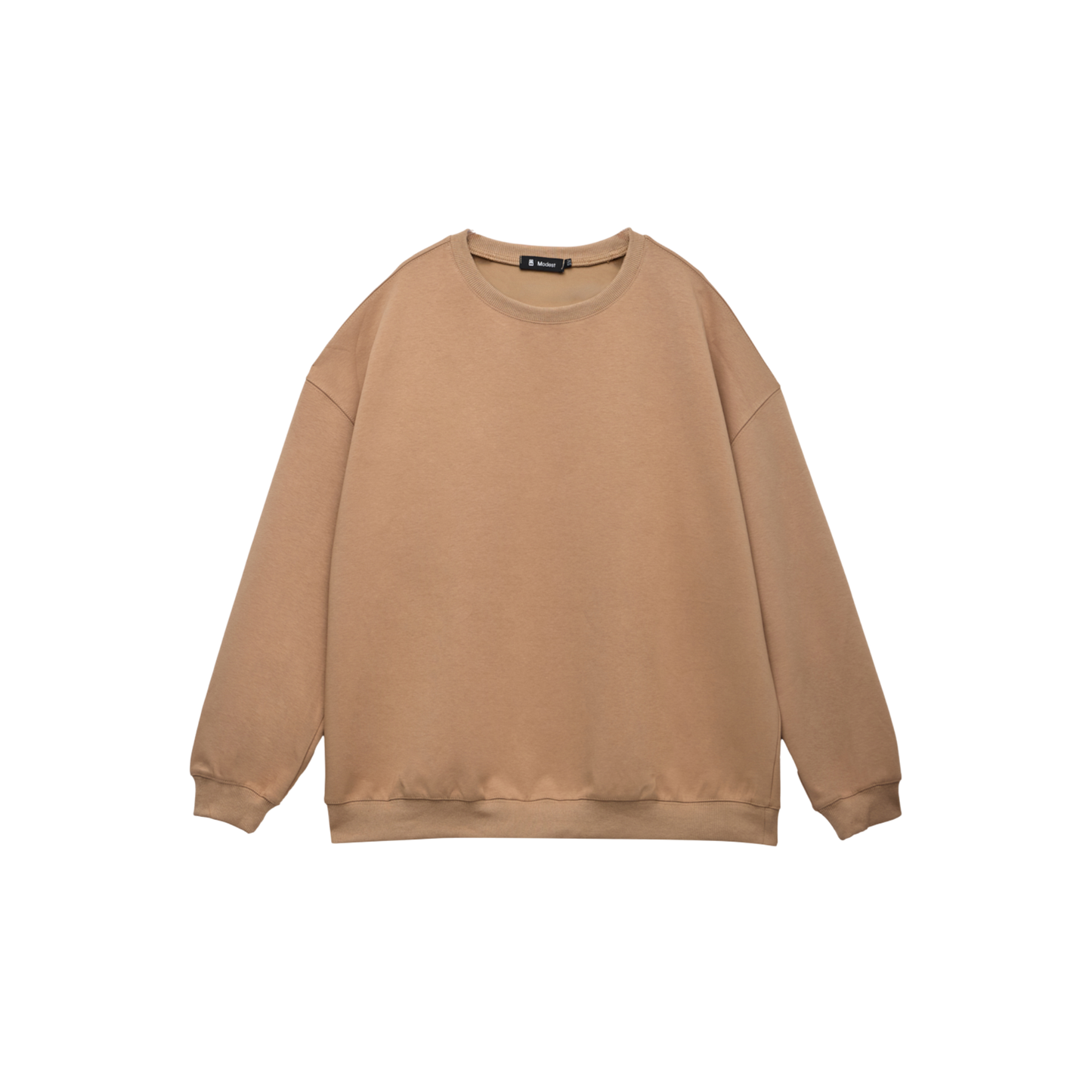 Oversized Camel Premium Scuba Modest Co-Ord Set With Skirt