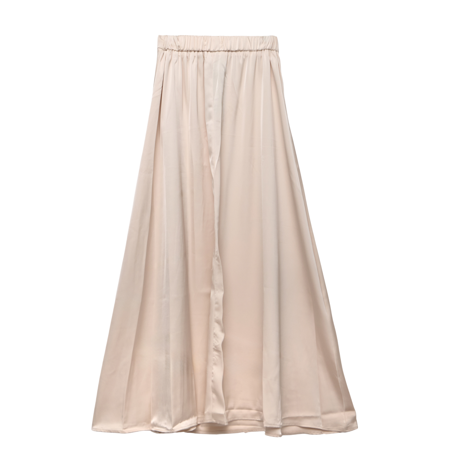 Satin A-line Flare Skirt