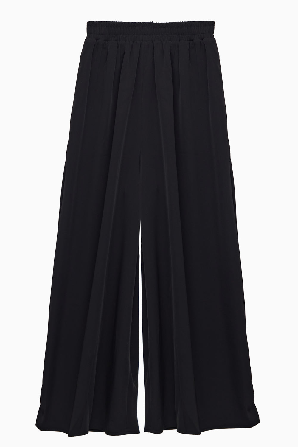 Wide-Leg Thick Woven Palazzo Pants