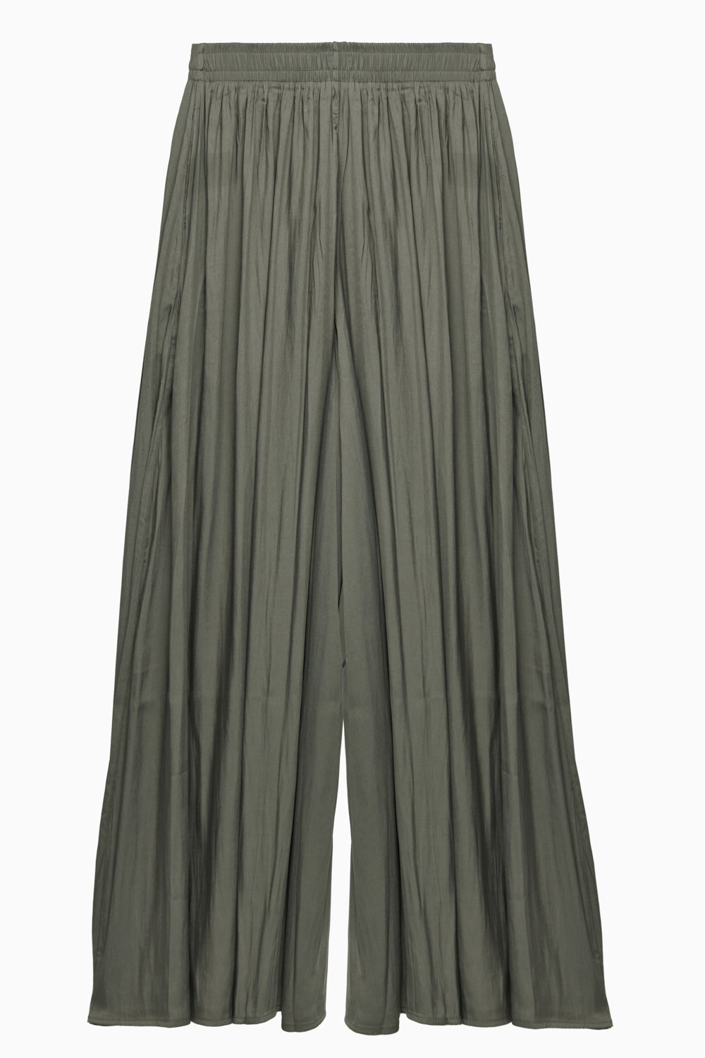 Wide-Leg Flowy Palazzo Sheen Finish Pants