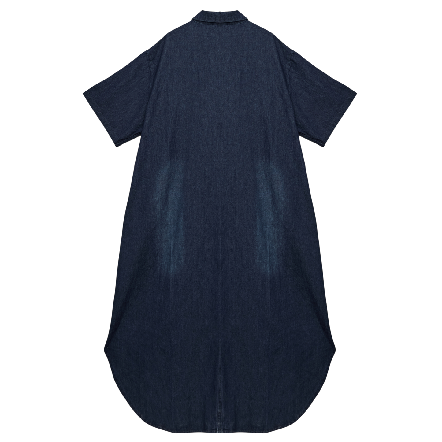 Oversized Denim Maxi Shirt Dress