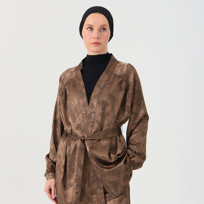 Bronze kimono-style jacket Co-Ord Set
