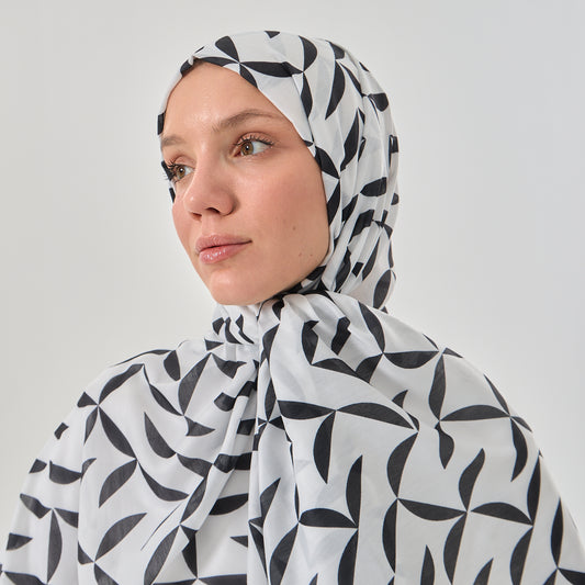 Abstract Leaf Hijab (Rectangle)