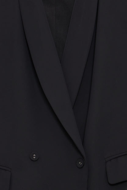 Classic Black Longline Blazer