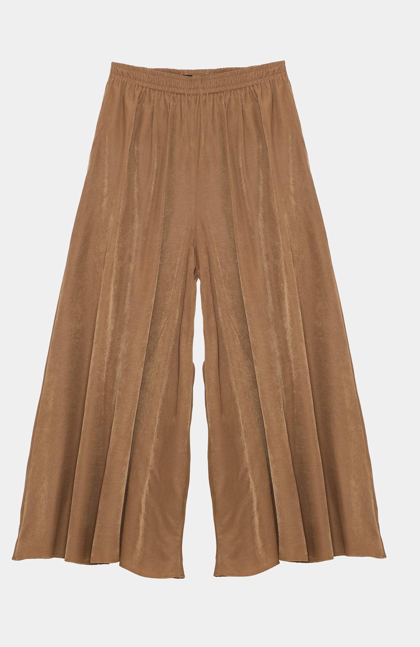Wide-Leg Pleated Palazzo Pants (9209)