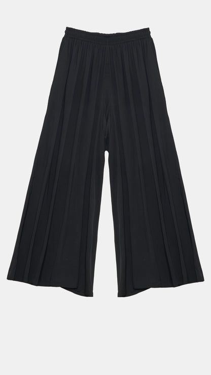 Wide-Leg Pleated Palazzo Pants (9209)