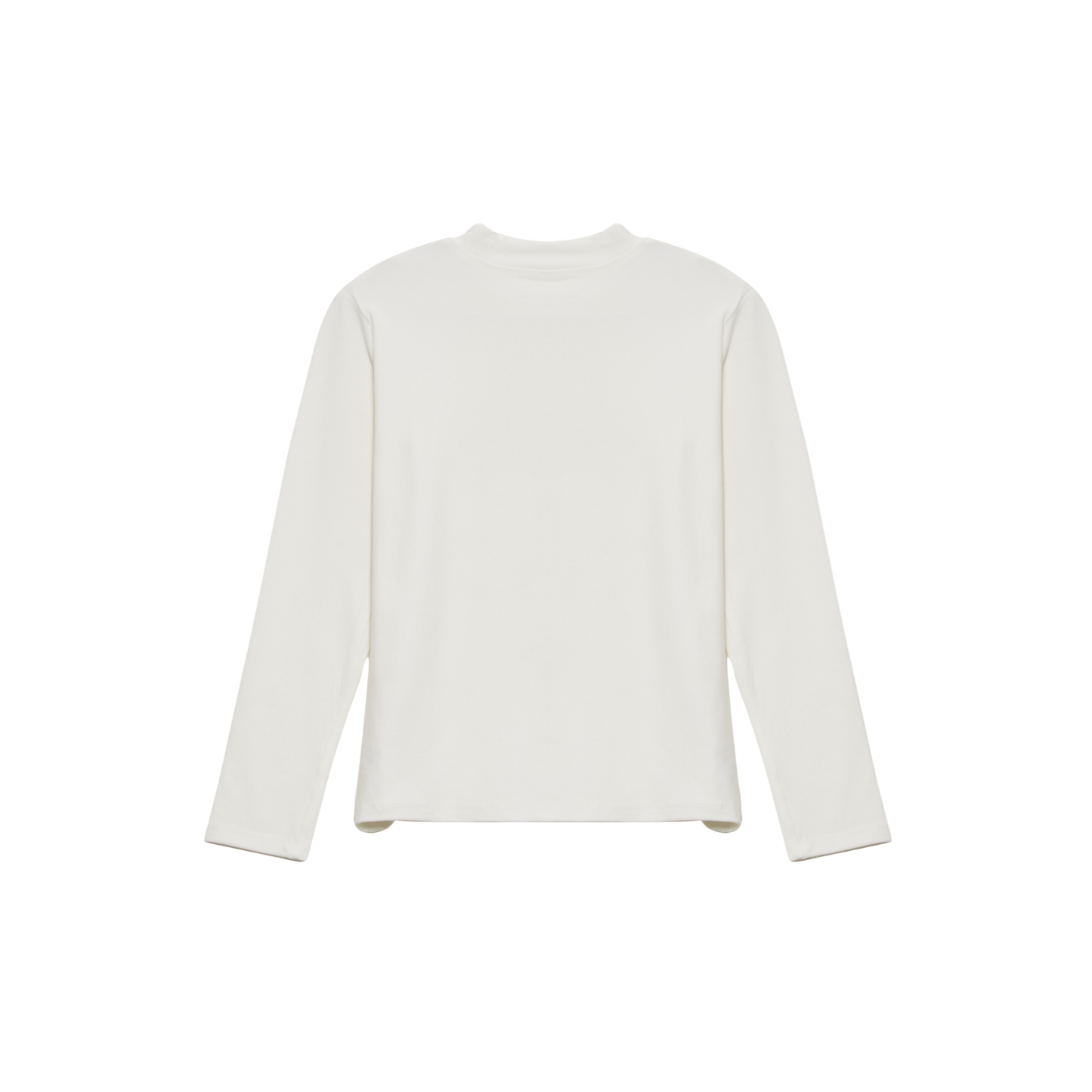 EP Modest White Essential Under Top – Long Sleeve, High Neck