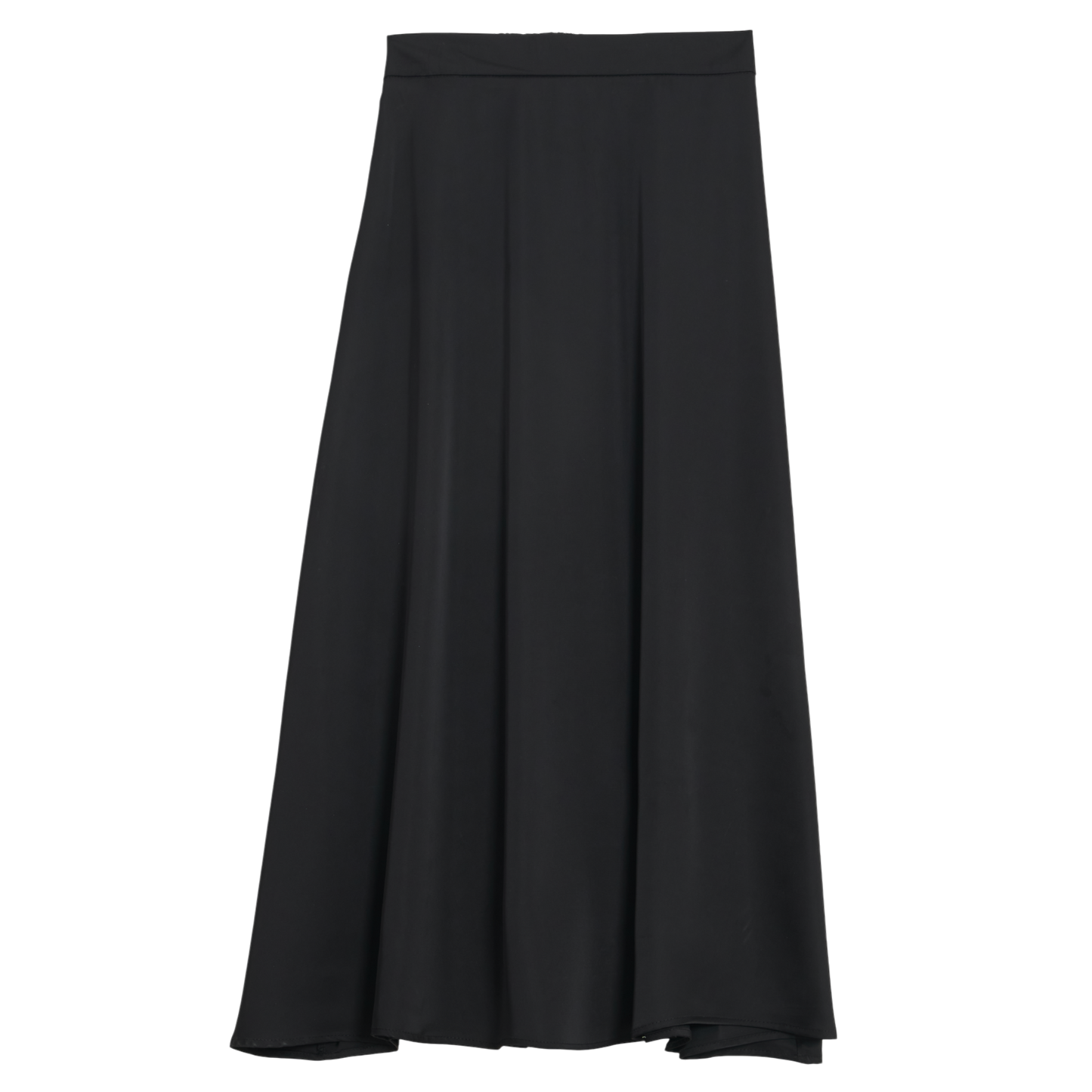 Satin A-line Flare Skirt