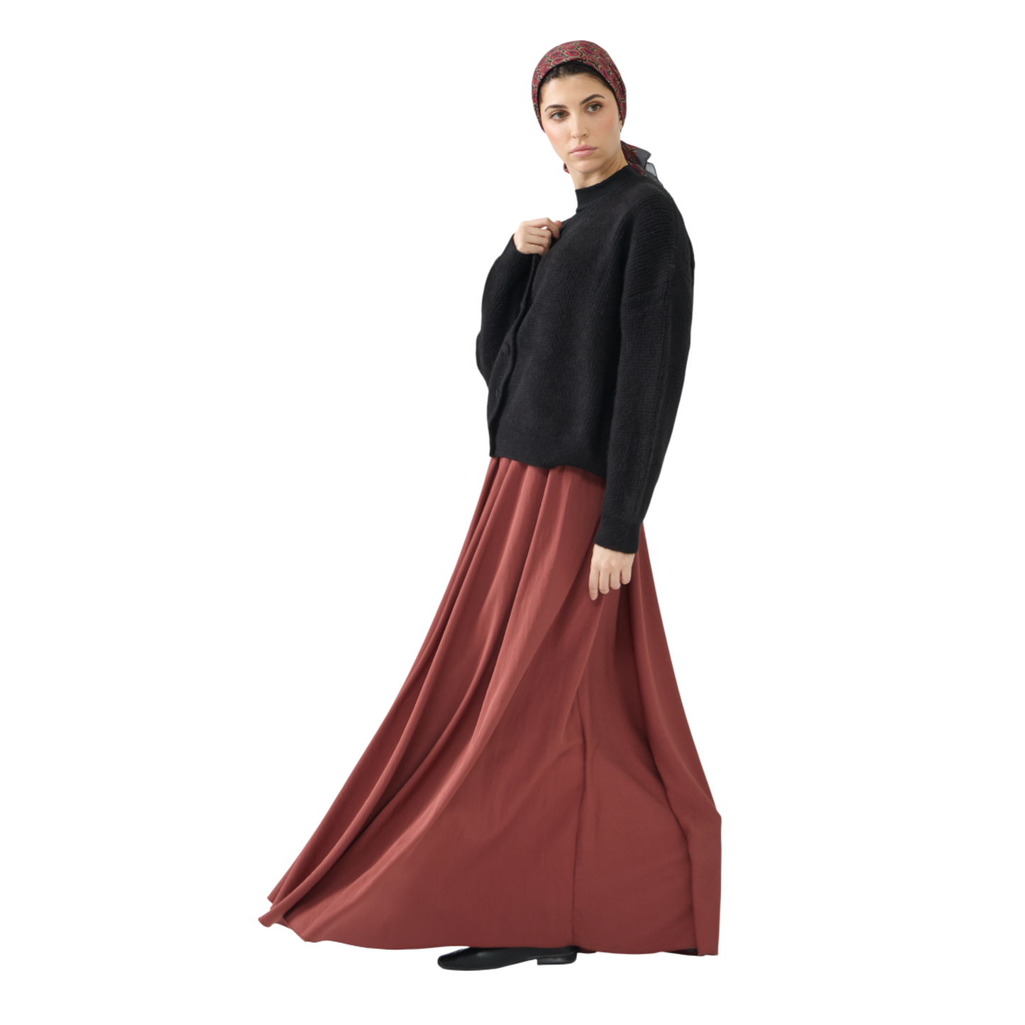 Flare Maxi Skirt