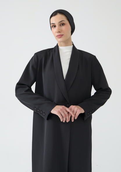 Classic Black Longline Blazer