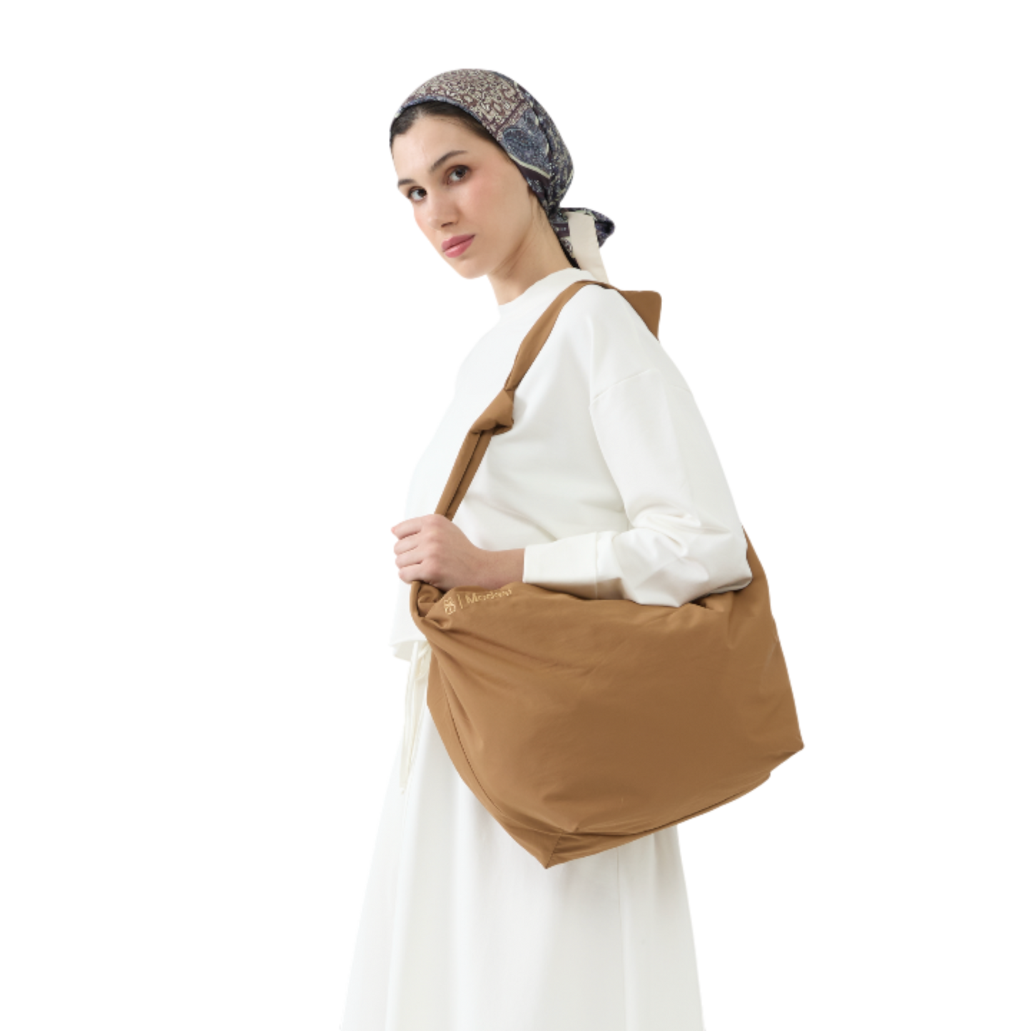 Coffee Minimalist Oversized Shoulder/Crossbody Bag
