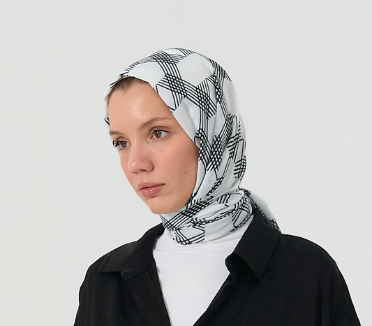 Monochrome Hijab (Rectangle)