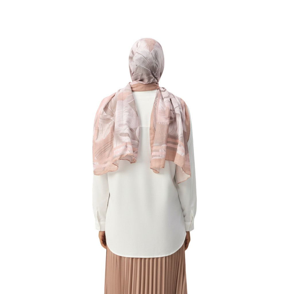 White Embellished Yoke Button-Down Shirt